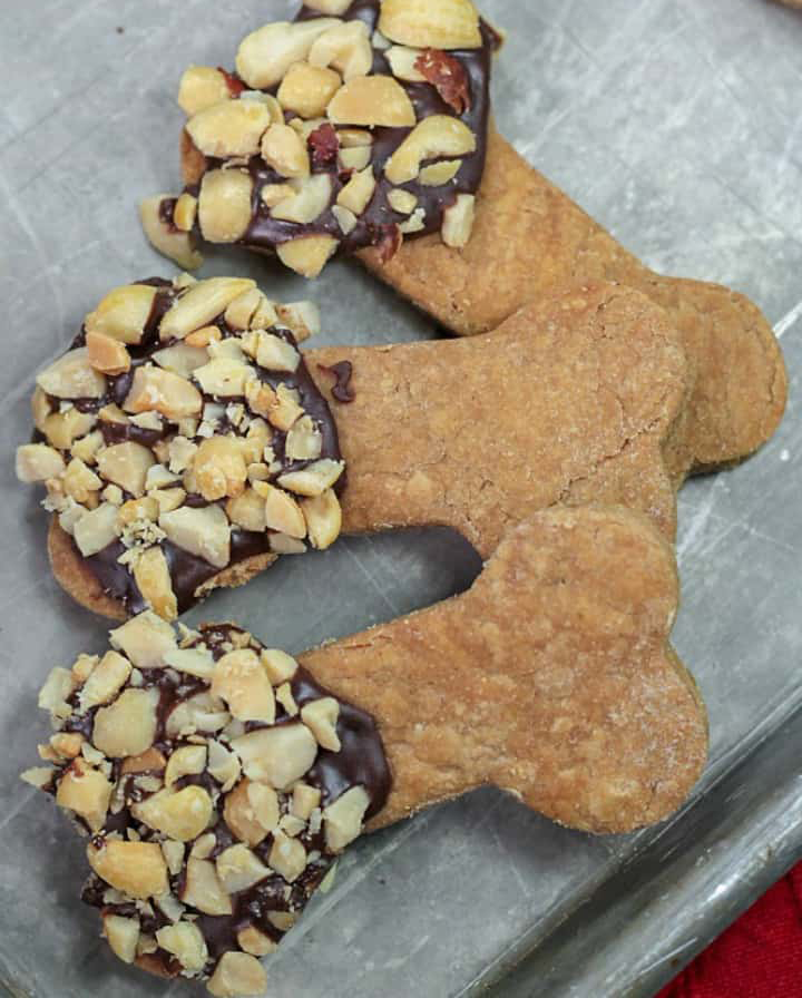 Carob, Peanut Butter, and Peanuts Dog Treats