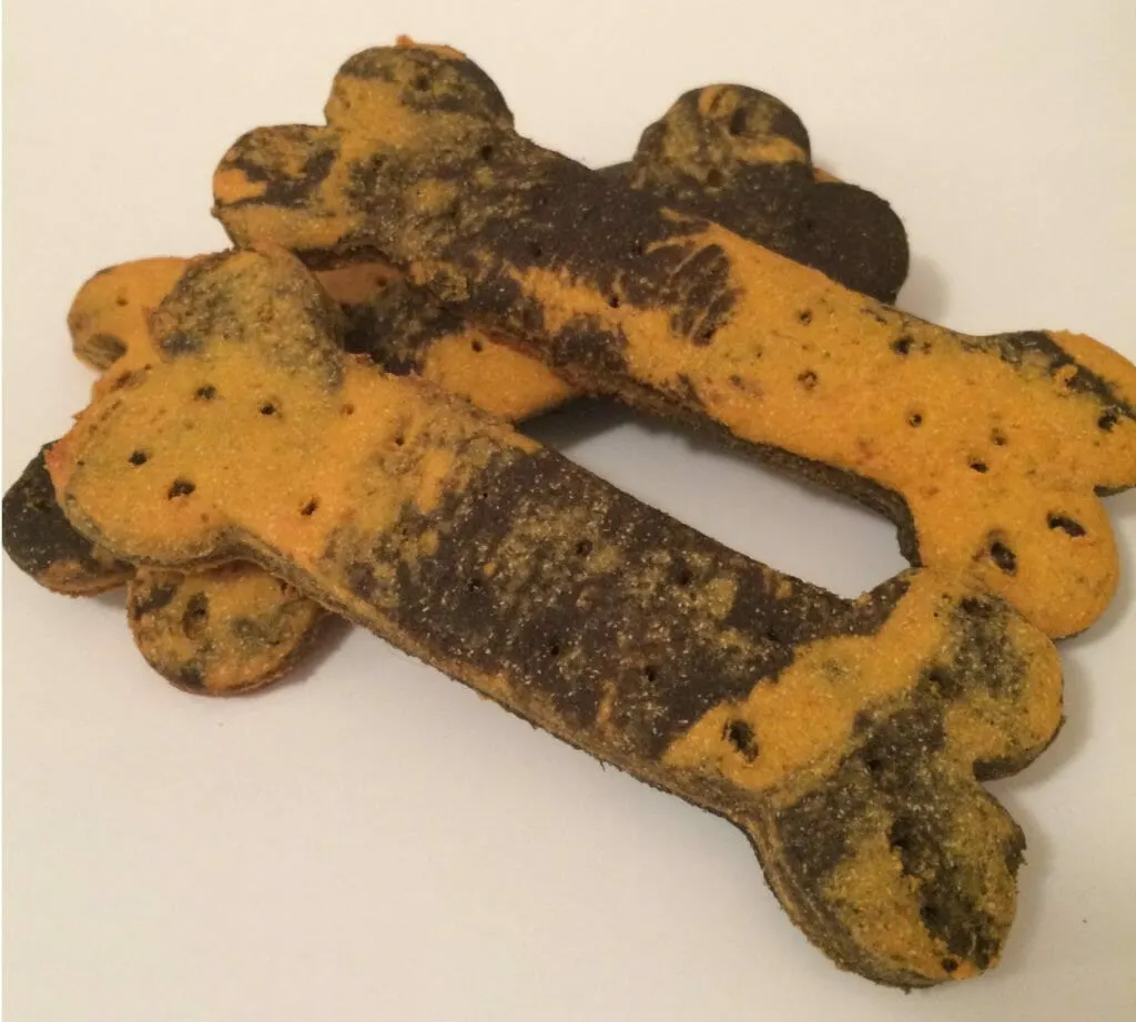 Marbled Pumpkin and Carob Dog Treats